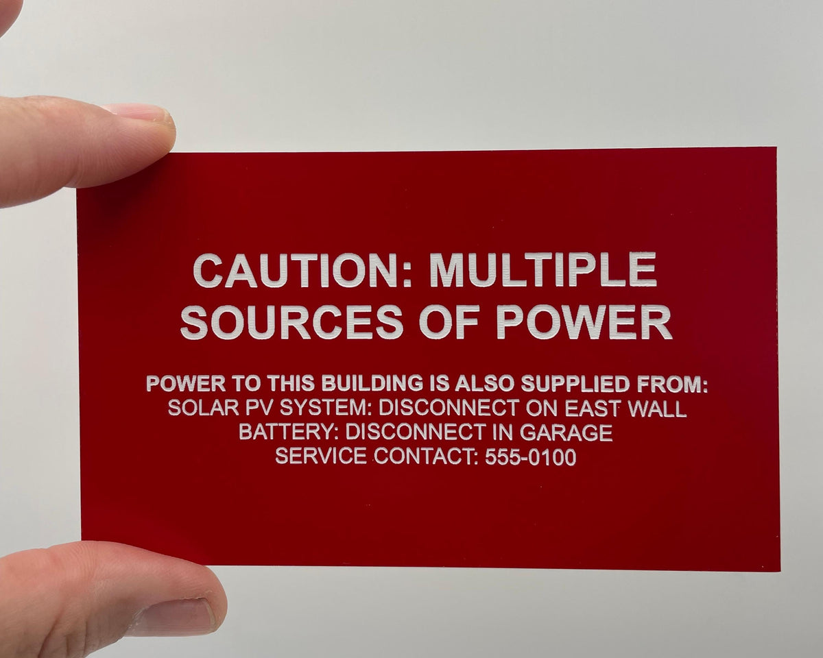 Solar PV Label Set