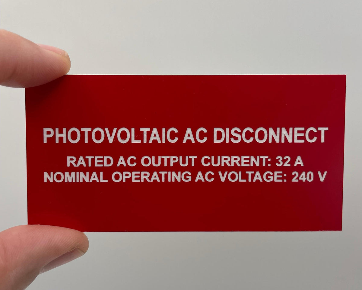 Solar PV Label Set